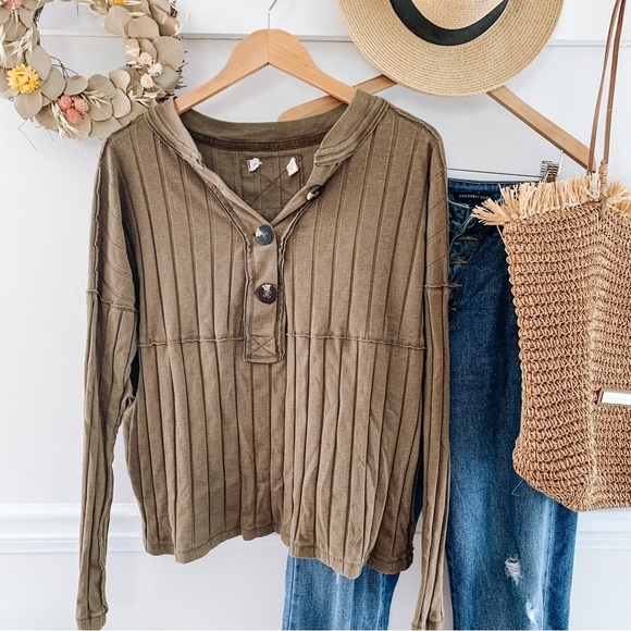 Free People Tops - Free People Henley Top